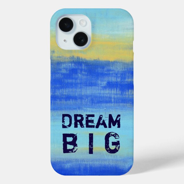 Dream Big - Blue Turquoise Nautical Abstract Art Case-Mate iPhone Hülle (Rückseite)
