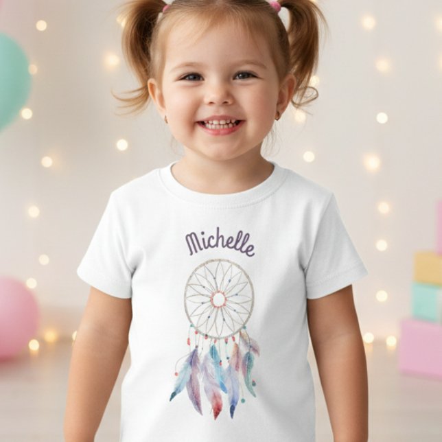 Dream Big Boho Dreamcatcher Kleinkind T-shirt (Von Creator hochgeladen)