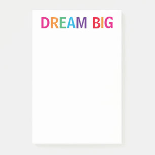 Dream Big Bright Post-it Klebezettel