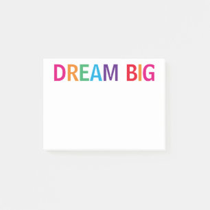Dream Big Bright Post-it Klebezettel