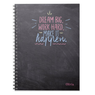 Dream Big Chalkboard Notizblock