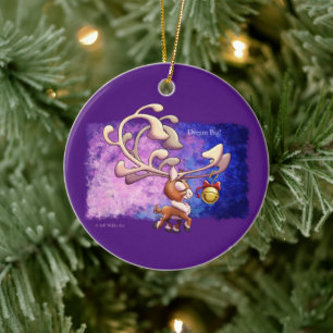 DREAM BIG CHRISTMAS REINDEER von Jeff Willis Art Keramik Ornament