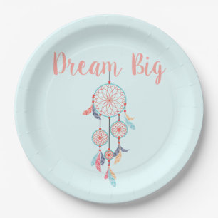 Dream Big Dreamcatcher Bohemisch Dream Catcher Pappteller