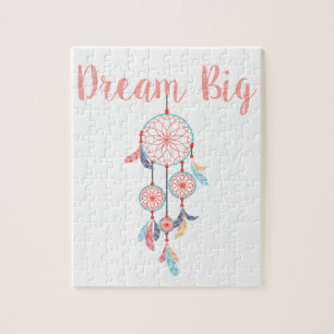 Dream Big Dreamcatcher Dream Fantastische Bergwelt Puzzle