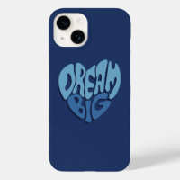 Dream Big: Dunkles Leerzeichen-blaues Zitat