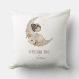 Dream Big Fairy Moon Child - Personalisierter Name Kissen