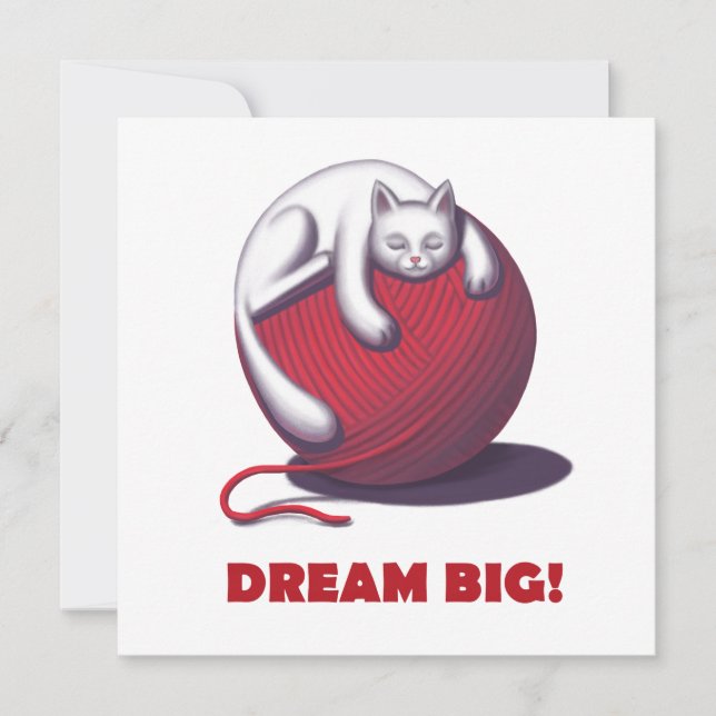 Dream Big Feiertagskarte (Vorderseite)