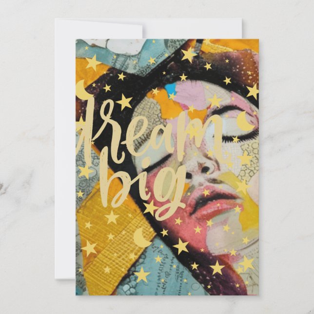 Dream Big Feiertagskarte (Vorderseite)
