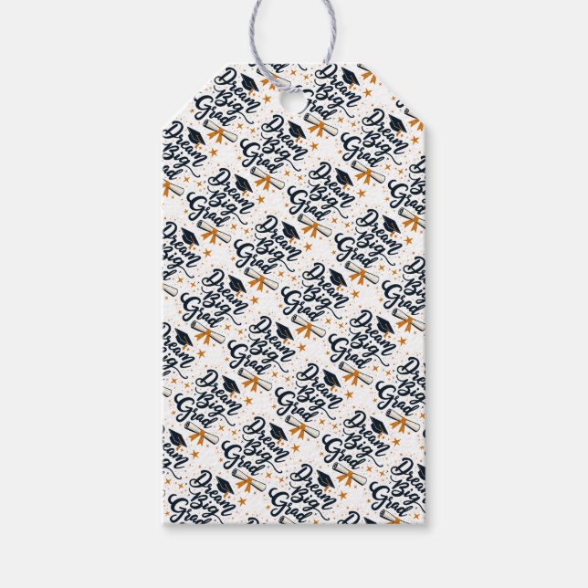 Dream Big Grad Geschenkanhänger (Vorderseite)