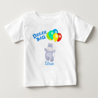 Dream Big Hippo Balloons Adventure Baby T-shirt