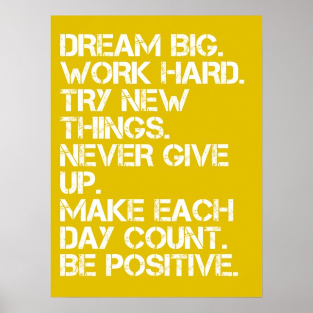 Dream Big - Inspiration Poster (Vorne)