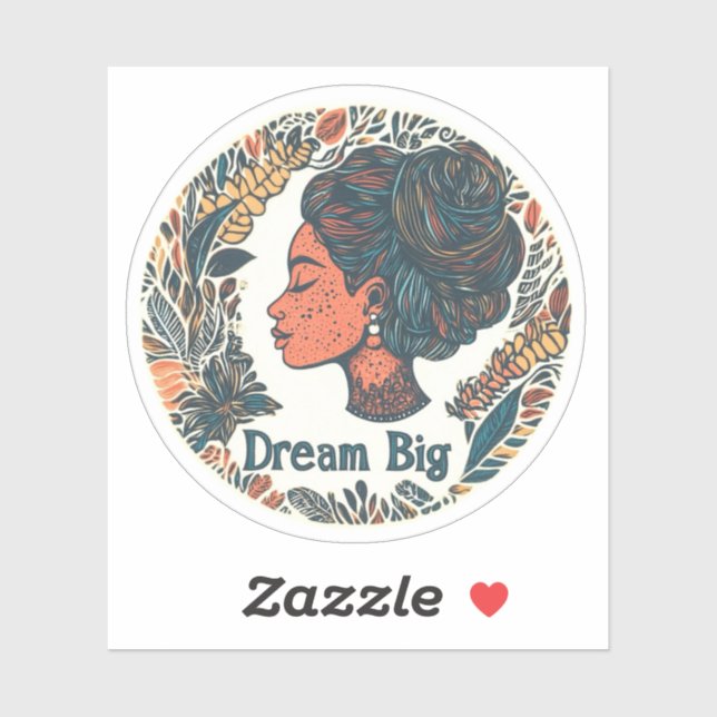 Dream Big Inspiration Sticker (Blatt)