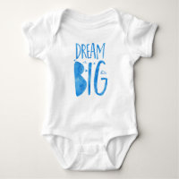 Dream Big, inspirierendes Zitat, blaues Wasser