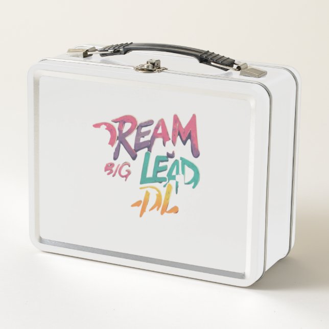 Dream Big Lead Bolly Metall Brotdose (Vorderseite)