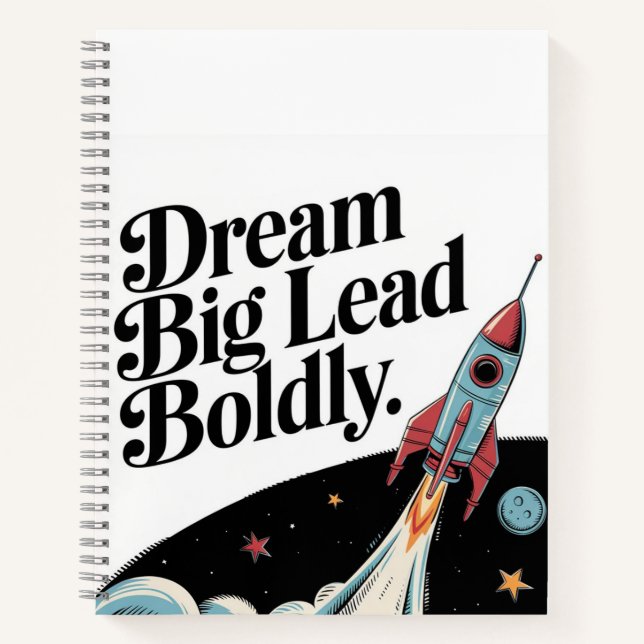 Dream Big, Lead Bolly Notizbuch (Vorderseite)