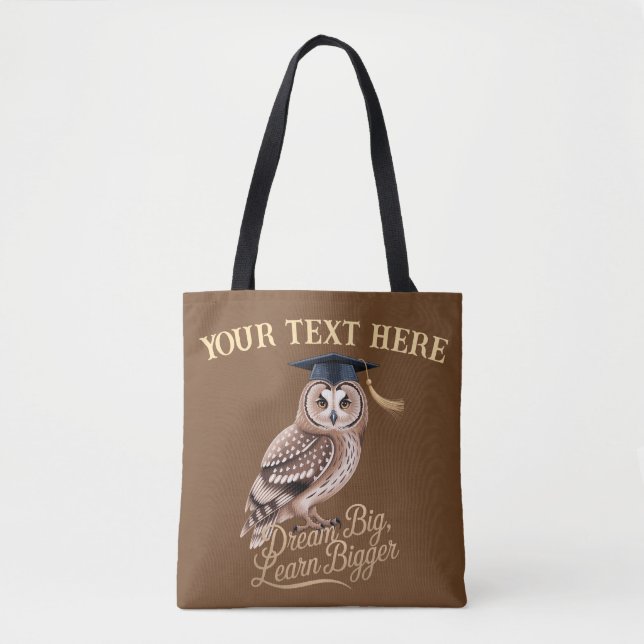 Dream Big Learn Bigger Personalized Owl Graduation (Vorderseite)