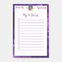 Dream Big Lila Galaxy Glam Monogram To Do List