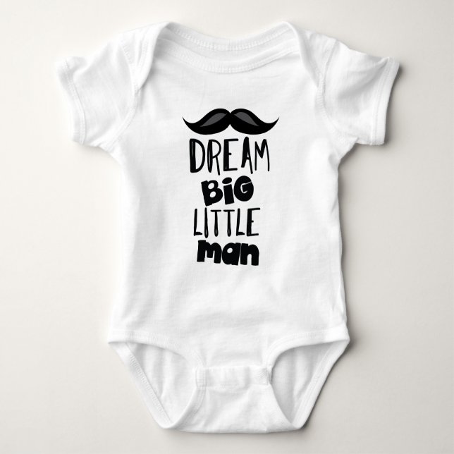 Dream Big Little Man Baby Strampler (Vorderseite)