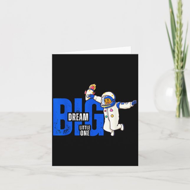 Dream Big, Little One - Insrational Quote Gift For Karte (Vorderseite)