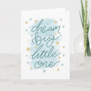 Dream Big Little One Pastel Stars Karte