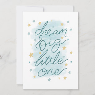 Dream Big Little One Pastel Stars Karte