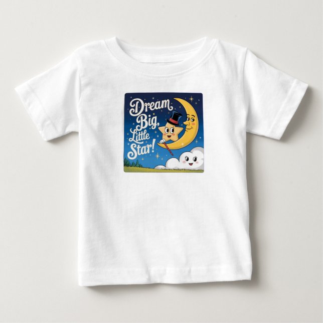 Dream Big, Little Star Baby T-shirt (Vorderseite)