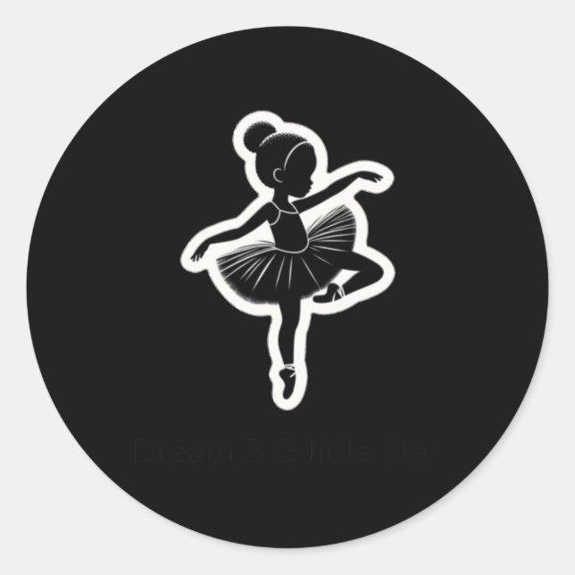 Dream Big Little Star Sticker (Vorderseite)