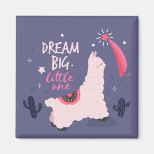 Dream Big Llama Magnet