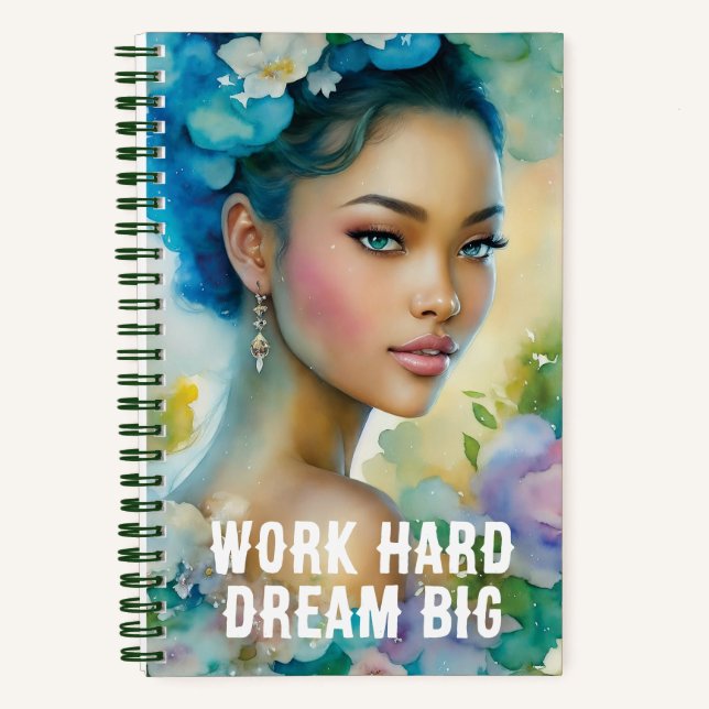 Dream Big mit Tiana Notebook Notizbuch (Vorderseite)
