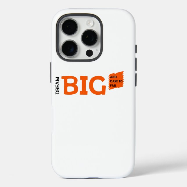 Dream Big Motivation Case-Mate iPhone Hülle (Rückseite)