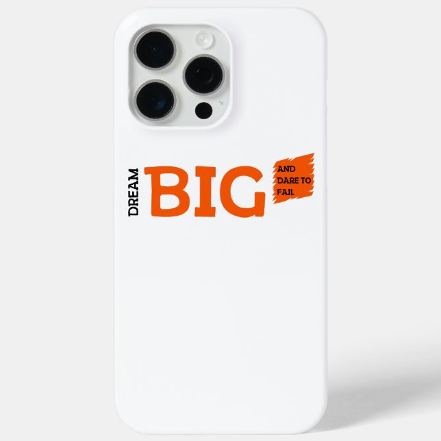 Dream Big Motivation Case-Mate iPhone Hülle (Rückseite)