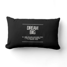 Dream Big Motivierend Throw Kissen