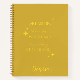 Dream Big | Name Journal hinzufügen Notizbuch