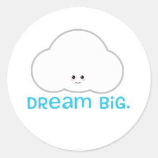 Dream Big Niedlich Kawaii Sticker Cloud