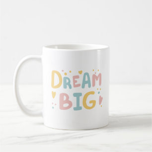 Dream Big Pastel Hearts Kaffeetasse