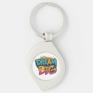 Dream Big Personalisiert Swirl Schlüsselanhänger