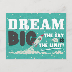 Dream Big Postcards - Lehrer für Studierende Karte