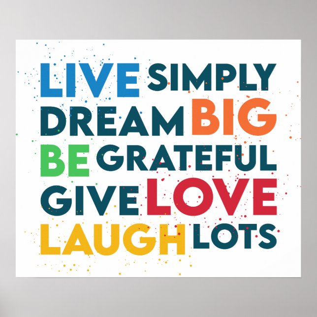 Dream Big Poster (Vorne)