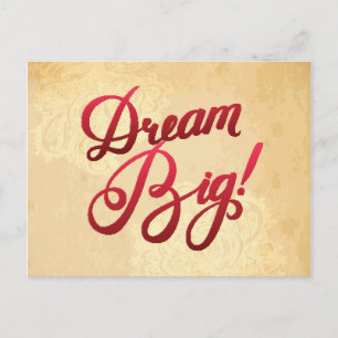 Dream Big Red Postkarte