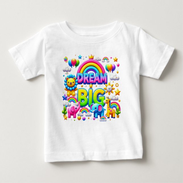 "Dream Big: Royal Rainbow T-Shirt" Baby T-shirt (Vorderseite)