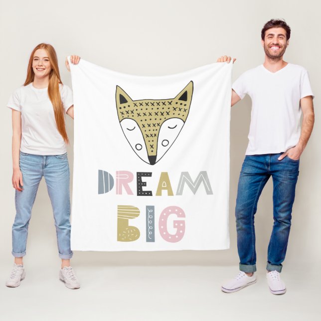 Dream Big Scandinavian Fox Fleecedecke (Beispiel)