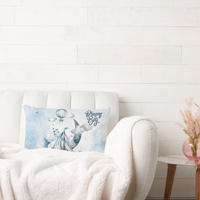 Dream Big Ship im Meer individuell anpassbar Lendenkissen (Liege)