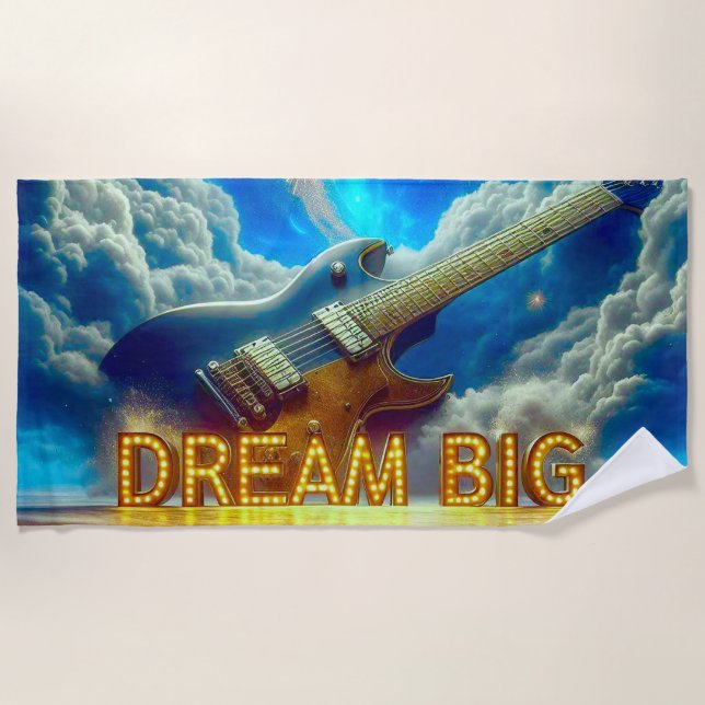 Dream Big Strandtuch (Vorderseite)