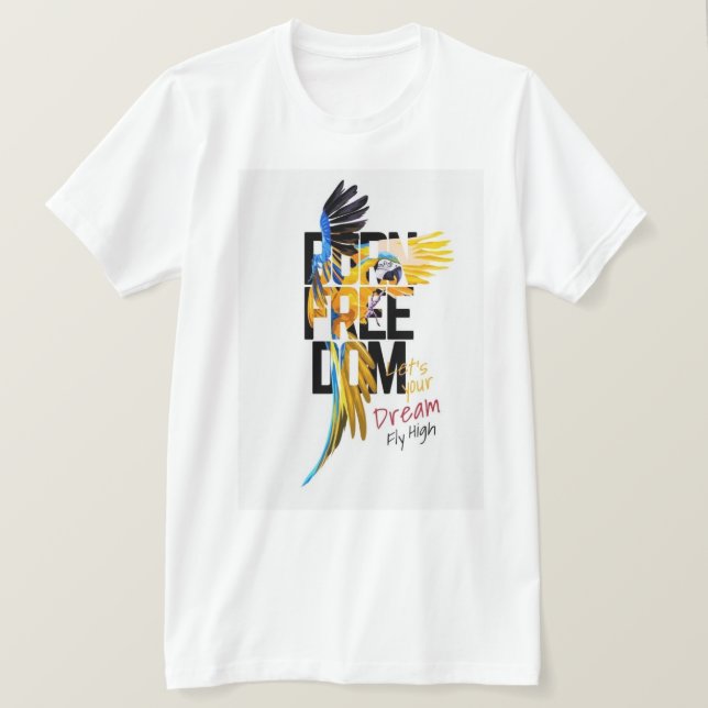 Dream Big T - Shirt - Motivierend Typografie-Desig (Design vorne)