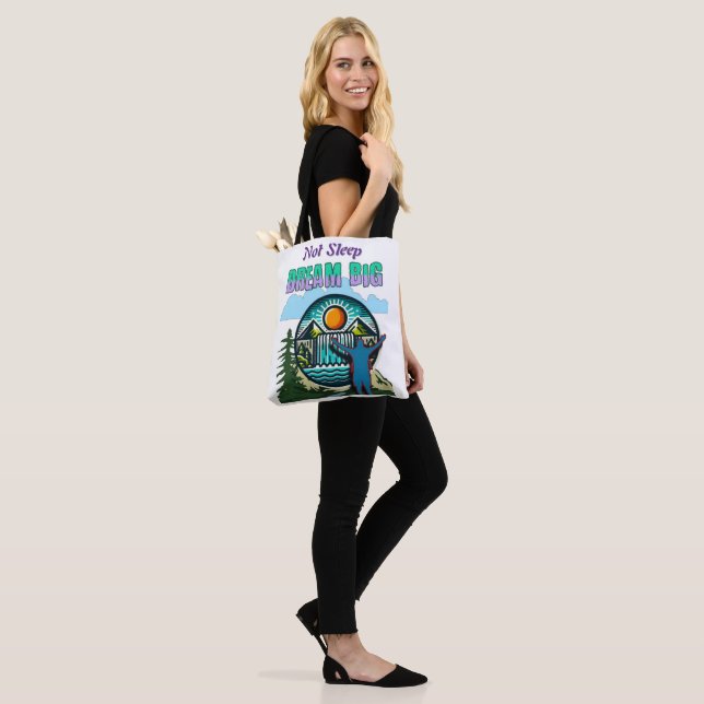 Dream Big Tote Bag - Inspiration Quote Bag (Am Model)