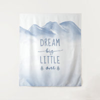 Dream Big Winter Mountain Kinderzimmer Wanddekor