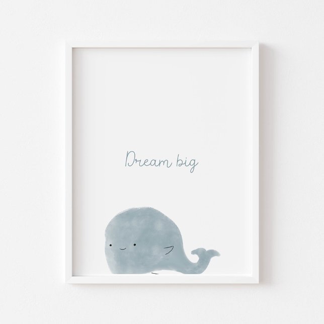 Dream Big Zitat Wal Kinderzimmer Art Print Poster (Von Creator hochgeladen)
