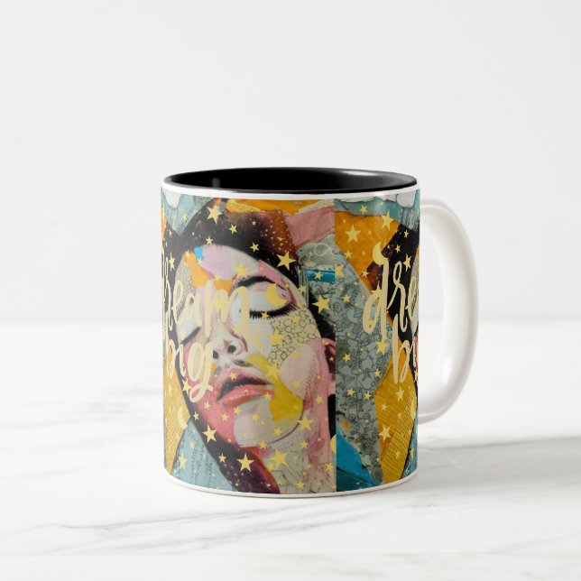 Dream Big Zweifarbige Tasse (VorderseiteRechts)