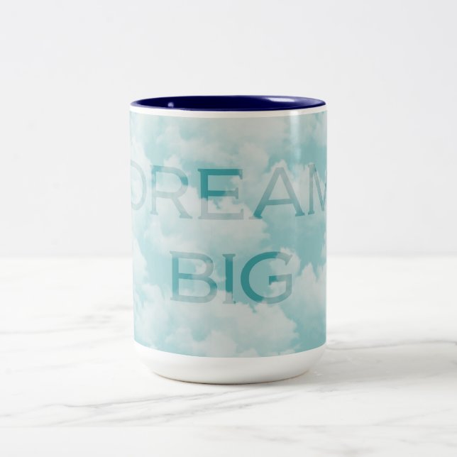 Dream Big Zweifarbige Tasse (Mittel)