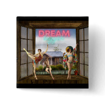 Dream Bigger Altered Art Vintag Dancers